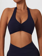 Air Cloud Neckholder-Sport-BH mit Rüschen